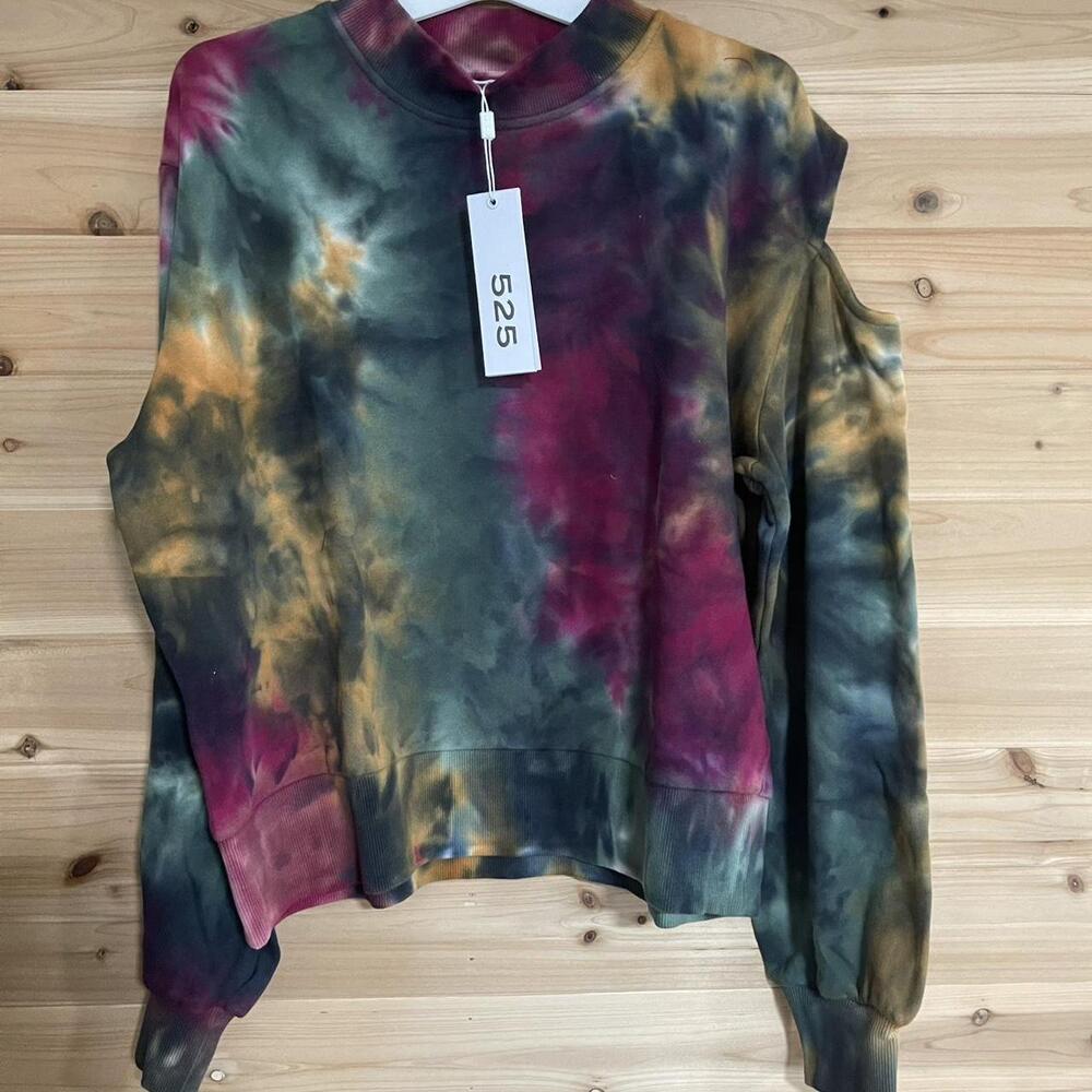 Multi Coloured Tie Dye Long Sleeve Sweatshirt